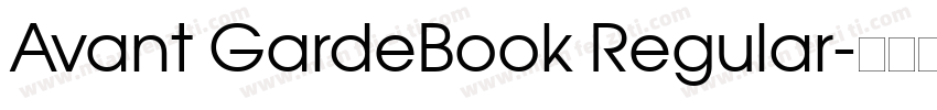 Avant GardeBook Regular字体转换